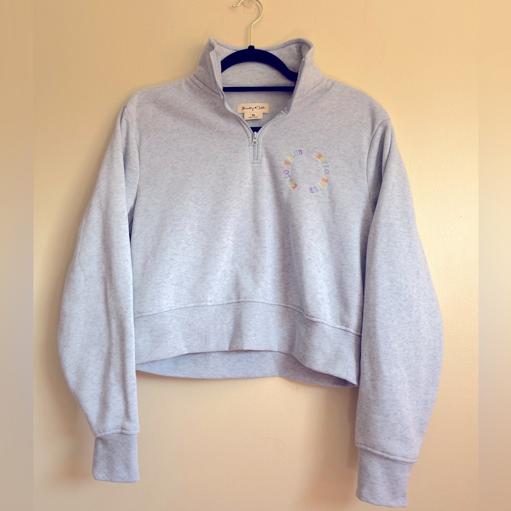Brooklyn Cloth Self Love Club Cropped Sweatshirt NWOT